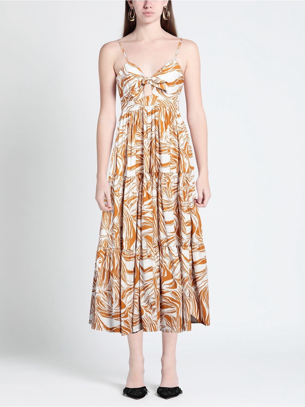Meimeij Tie-Front Maxi Dress